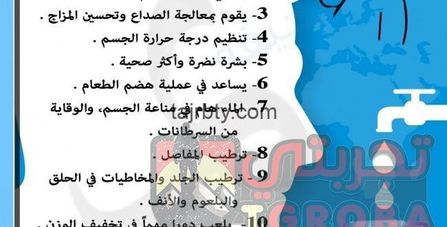 فوائد الماء في الحياة